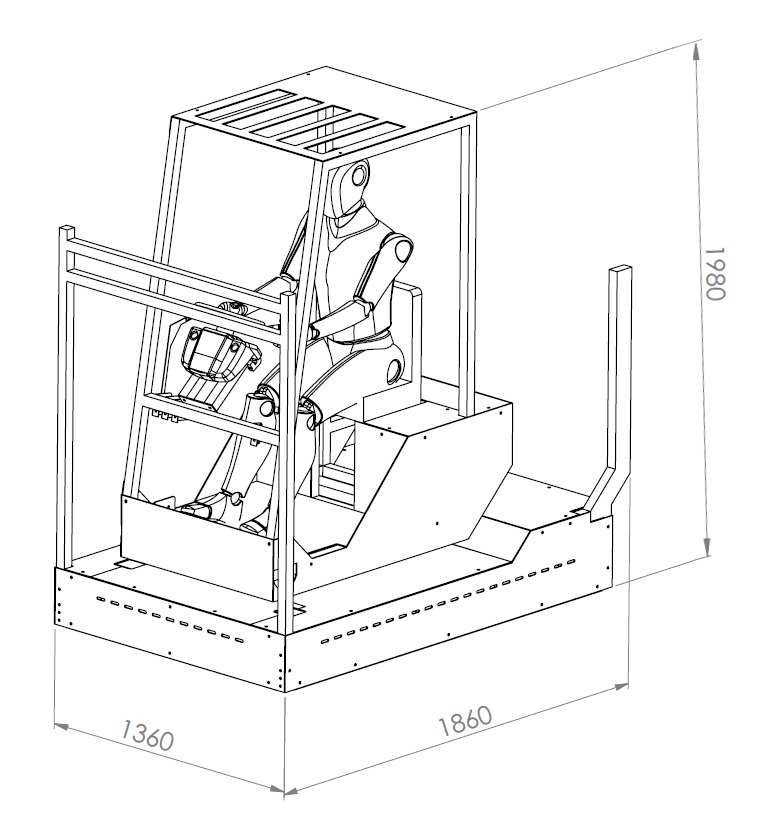 Forklift Simülatörü ölçüler